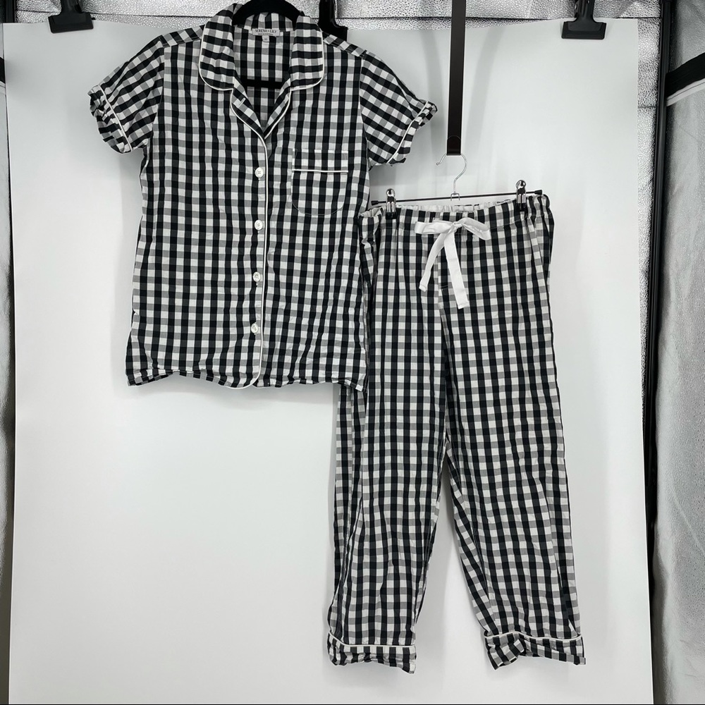 Serena & Lily Pajama Set - Black White Gingham